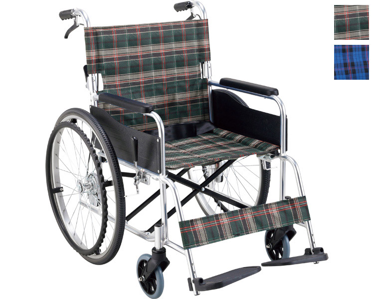 アルミ自走用車いす セレクト KS50(ワイド&ノーパンクタイヤ仕様) KS50M-46 マキテック車椅子 くるまいす アルミ製 自走式 自走タイプ 高齢者 介護用品