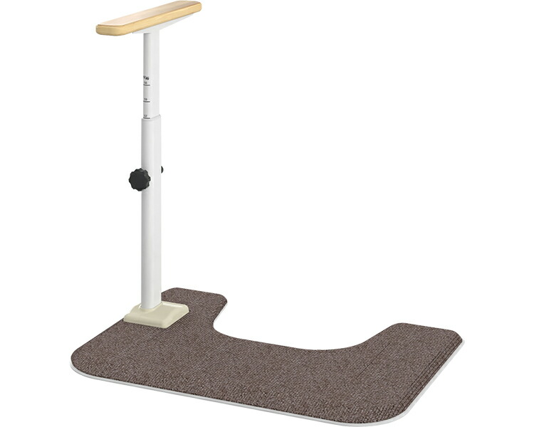 安寿 トイレ向け手すり ATTOGRIP（アットグリップ） トイレサポート N-S 870-090 │トイレ 手摺 手摺り ささえ 立ち上がり 補助 据え置き 置き型 置くだけ 簡単 工事不要 肘掛け 片側 ノーマル 老人ホーム デイサービス 在宅 家庭 高齢者 アロン化成