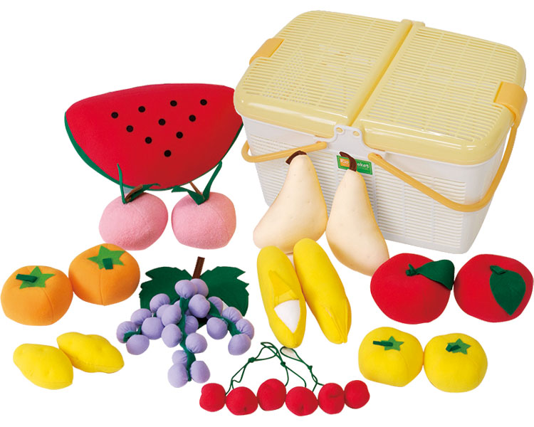 超話題新作 室内あそび 保育所 ぬいぐるみ果物セット ごっこ遊び 食育 幼稚園 学校 こども園 室内あそび 学童 その他 カゴ付き果物のぬいぐるみセット 玩具 トッケン保育園 屋内 知育遊具 子供 ゲーム くだもの 八百屋さん おままごと 食育 施設 病院 介護