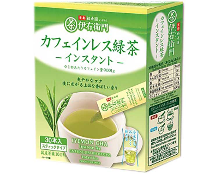 緑茶 伊右衛門 カフェインレス インスタント緑茶スティック 0.8g×30本入×72小箱セット 宇治の露製茶 │ インスタント飲料 ノンカフェイン 京都 福寿園 伊右衛門 国産茶葉100％ スティックタイプ まとめ買い ケース販売 備品 お茶 高齢者 お年寄り 介護 病院 施設 会社