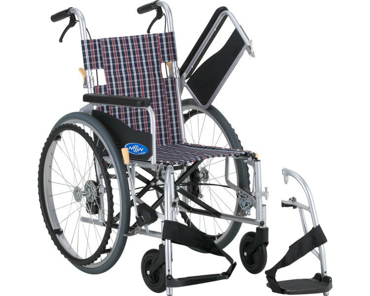 車椅子 ● アルミ自走車いす ワンストップブレーキ仕 NEO-1W 座幅40cm 座幅42cm 日進医療器 │ 自走介助兼用 車いす 車イス 介護用品 多機能 自走式 お年寄り 折りたたみ 高齢者 老人ホーム 病院 介護施設 福祉用具 ノーパンクタイヤ仕様 耐荷重100kg NISSIN 介護