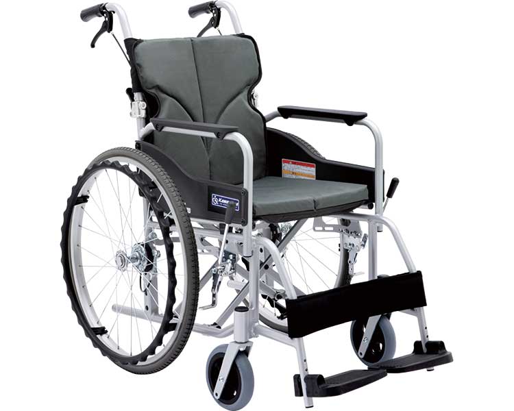 カワムラサイクル 車椅子 アルミ製自走式車椅子 BACKS（バックス） BK22-40SB ノーパンクタイヤ｜ 自走用 車いす くるまいす 22インチ 介護用品 高齢者 歩行補助 標準タイプ 背張り調整 背折れ ハイポリマータイヤ シンプル シニア 無地シート 27,300円