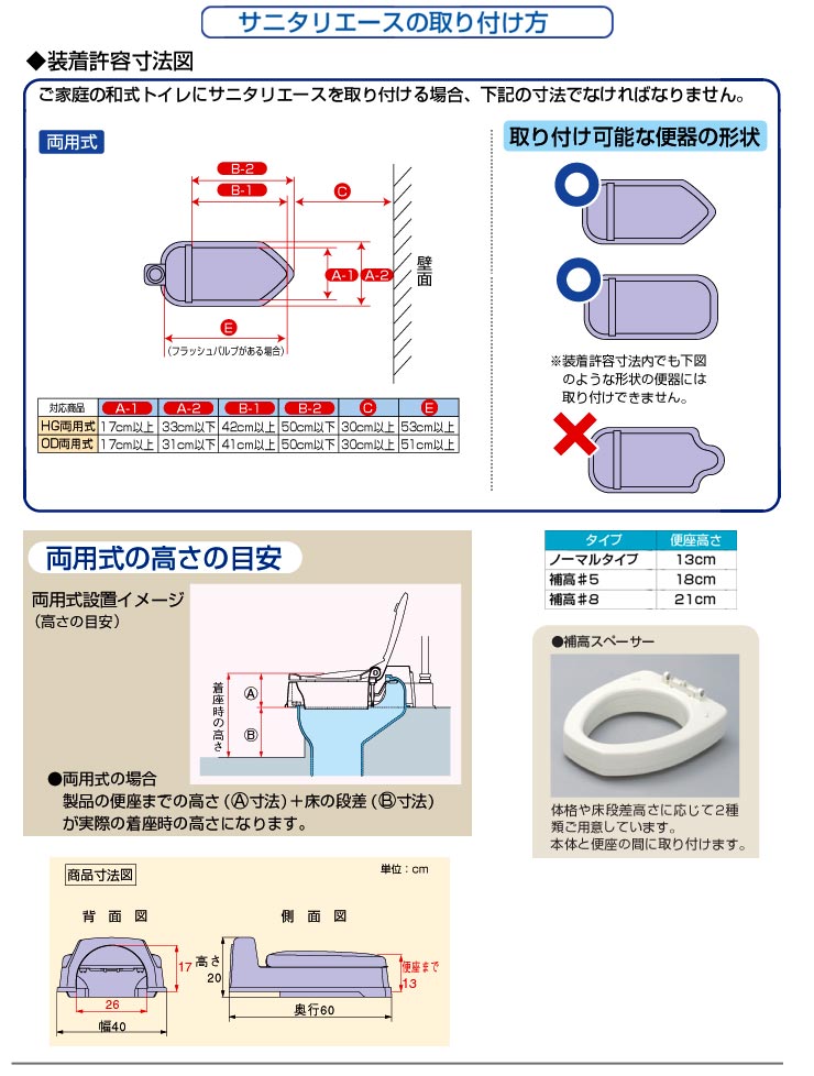 サニタリエースod 標準 両用式 アロン化成 簡易 洋式トイレ 和式 トイレ 洋式 Rcp 介護用品 Smtb Kd Crunchusers Com