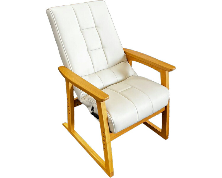 椅子 チェア 家具 おしゃれ 円背椅子 やすらぎ3 （約幅59×奥行64.5～98×高さ95.5cm） NOK-CLAW 明光ホームテック | 円背の方 いす 背もたれ リクライニングチェア 座面高さ調節 要組立 合成皮革 手入れしやすい 握りやすい 高齢者 介護用品 お年寄り 老人 シニア