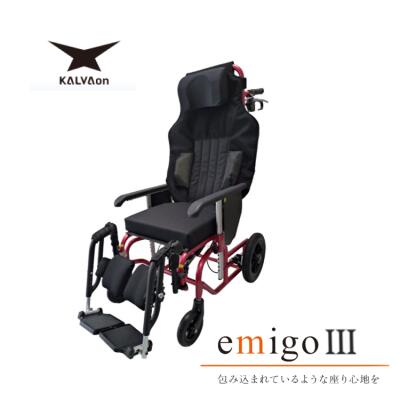 カルバオン 車椅子 車いす エミーゴIII エレベーティング仕様 EAA 座幅37cm/40cm | リクライニング車椅子 車イス 車いす くるまいす 介護用品 福祉用具｜Pandora＋