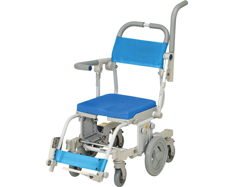 シャワーキャリー 入浴 車椅子 シャトレチェア6輪SAL 穴無しシート SW6081SAL ウチヱ｜介護用品 高齢者 お年寄り 老人 病院 老人ホーム デイサービス 福祉施設 介護施設 入所 入院 風呂場