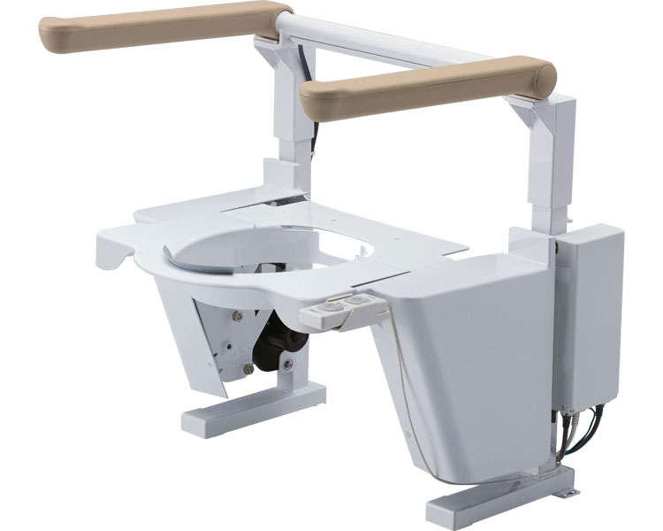 TOTO トイレリフト EWC151R │ 電動昇降リフト トイレ用リフト 立ち座りサポート トイレ介助 排泄介助 高齢者 お年寄り 老人 シニア 病院 老人ホーム デイサービス 福祉施設 介護施設 はね上げ式 アームレスト 姿勢保持 立ち座り