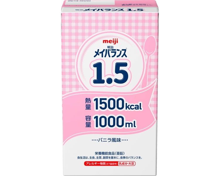 明治 メイバランス1.5 2671402 1000mL バニラ風味 6個入り 明治 | meiji 流動食 介護食 病院 老人ホーム デイサービス 介護施設 福祉施設 食事介助 食事サポート 栄養補助食品 たんぱく質 高齢者 お年寄り 老人 シニア|Pandora+