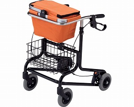 歩行器 コンパクト歩行車 アルコーBW型S 100558 星光医療器 │ 歩行車 コンパクト 保冷 バスケット カゴ コンパクト 抵抗器 ブレーキ 屋内 歩行訓練 転倒予防 病院 施設 デイサービス 在宅 お年寄り 老人 用 アルコー 介護 リハビリ