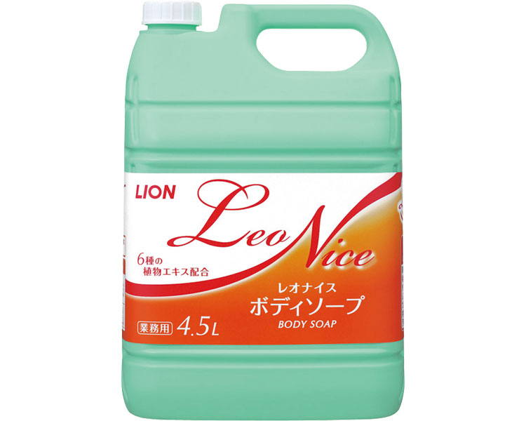 ライオン レオナイスボディソープ 4.5L ライオンハイジーン │ 介護 入浴 介護用品 ボディソープ 業務用 病院 老人ホーム デイサービス 入浴介助 バスグッズ 高齢者 お年寄り 老人 シニア 大容量 消耗品 日用品 備蓄 5,725円