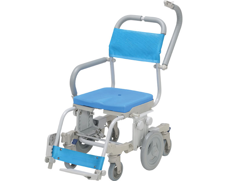 シャワーキャリー 入浴用 車椅子 高齢者 介護用品 シャトレチェア6輪 穴無しシート SW-6081 |お年寄り 老人 シニア 病院 施設 デイサービス 入浴介助 訪問入浴 車いす 車イス お風呂|Pandora+