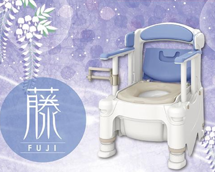 【期間限定特価】安寿 ポータブルトイレ らくゾウくん FX-30 標準便座 533-327 藤色（限定カラー）│ 介護用品 福祉用具 トイレ 樹脂製 高齢者 お年寄り シニア 老人 病院 施設 デイサービス 老人ホーム 入院 入所 排泄関連 トイレ用品 日本製 抗菌 要組立