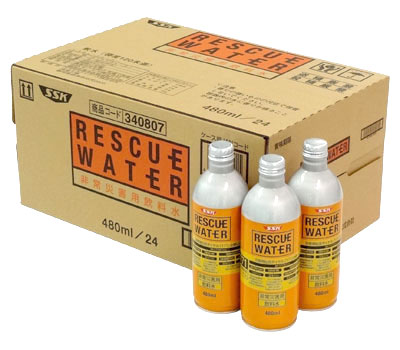 非常食 飲料水 長期保存水 SSK RESCUE WATER 非常災害用飲料水 480mL&times;48本 340807 清水食品 │ 非常 災害対策用 防災グッズ 備蓄 ケース販売 まとめ買い 非常食 緊急時 お水 日本製 もしも 備え 在宅 病院 施設 デイサービス 会社 企業 自治体 避難グッズ 食糧 地震 震災｜Pandora＋ 6,804円