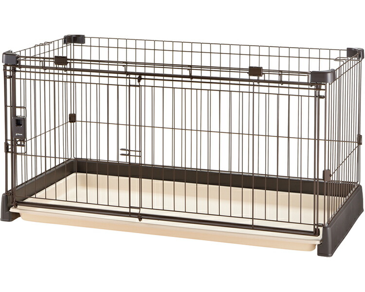 ペットサークル もっとお掃除簡単ペットサークル 120-60 リッチェル │ ペット ドッグ 犬 犬の 小型犬 サークル ケージ ゲージ 1台 ドア付き おしゃれ 室内 フルオープン 介護