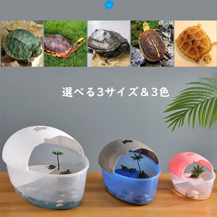 22モデル 送料無料 亀の水槽 飼育ケース タートルタンク カメ 生息地 日向ぼっこ台 エサ皿 日よけ蓋 排水孔あり ３カラー ザリガニ 観察 Vsoncativo Com Ar