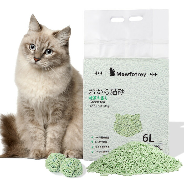 楽天市場】猫砂 おからの猫砂 せっけんの香り 6L 4袋（1ケース