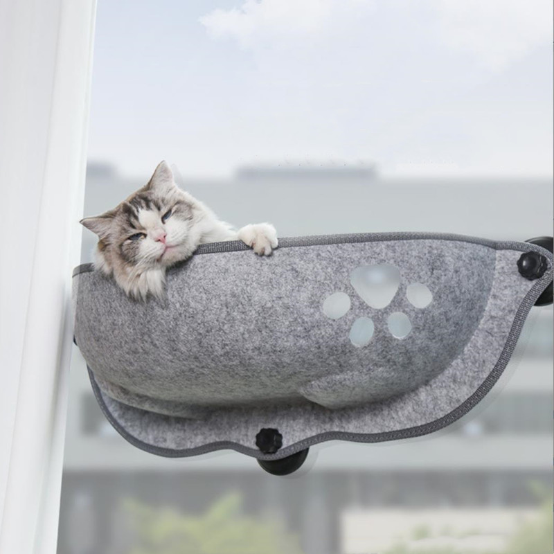 猫ハンモック 吸盤式 ハンモック 窓掛け 耐荷重15kg ベッド 吸盤タイプ ネコ窓 取付簡単 猫日光浴 ネコ用 猫 キャット ねこ 室内用  キャットハンモック 休憩 | panni