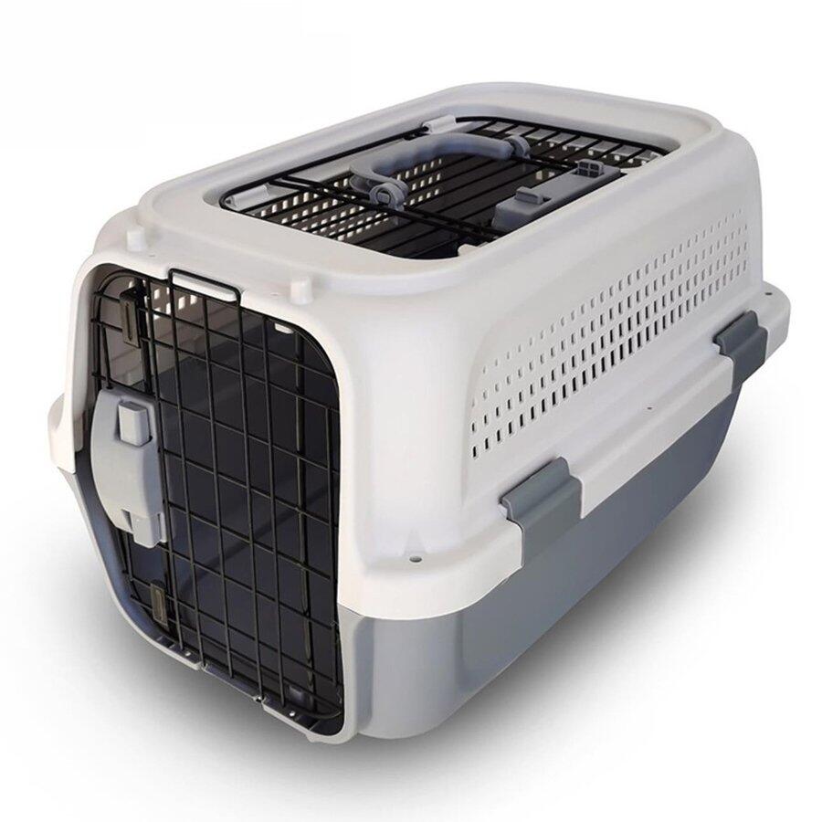 猫 ペットキャリーケージ 犬用 ケージ キャリーバッグ ペットキャリーケース ペットキャリー おしゃれ 上開き 分離式 組立簡単 Lサイズ 大空間 septicin Com