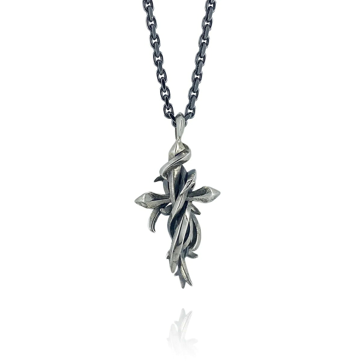 M'S COLLECTION エムズコレクション TENTACLES CROSS PLANE PENDANT M / X0246|PANSSECRET