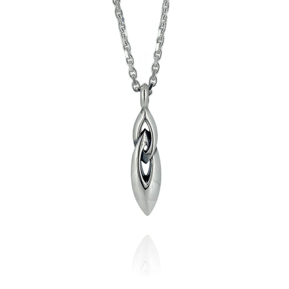 M\u0027S COLLECTION エムズコレクション SHARP DOUBLE RING PENDANT L / MC-202