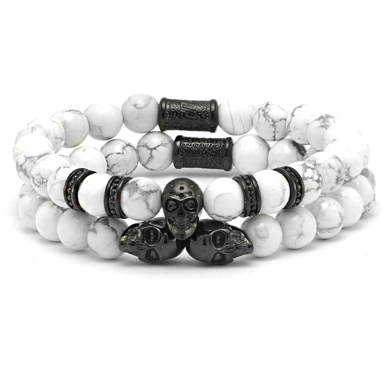 SkeletonHD スケルトンエイチディー 腕輪 差し上げ物ボックス席 Skulls for Her | Viking Black