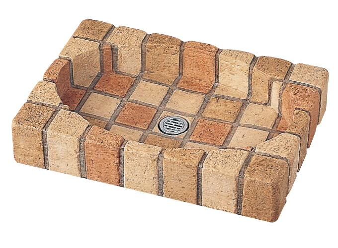 楽天市場】レンガ調オーバルパン（ミックス）｜立水栓の庭用水受け