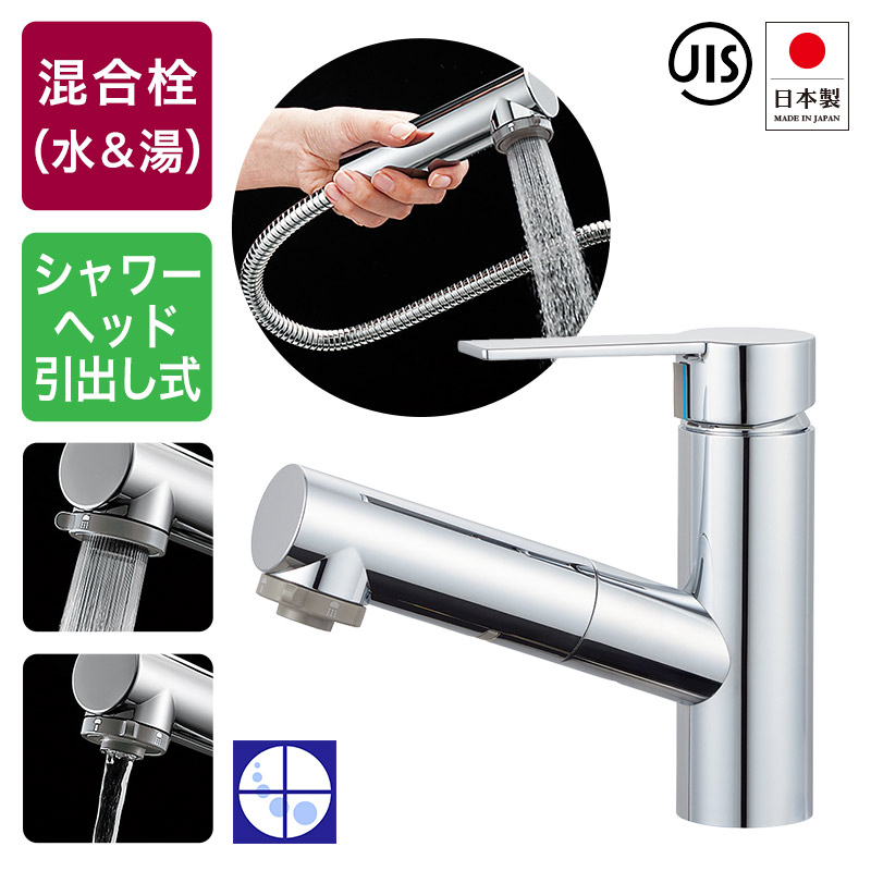 導管 抽き出し 洗面用水栓 シングル生き肝練り合わせる栓 ウルトラファインバブル生まれ育つ作りつける付き添い人 今めかしい 台付 練り合わせる水栓 Cr 整流・シャワーうつり変わり 洗面所 お手々吹きつける お手々シャワー FB エコ 水栓金具