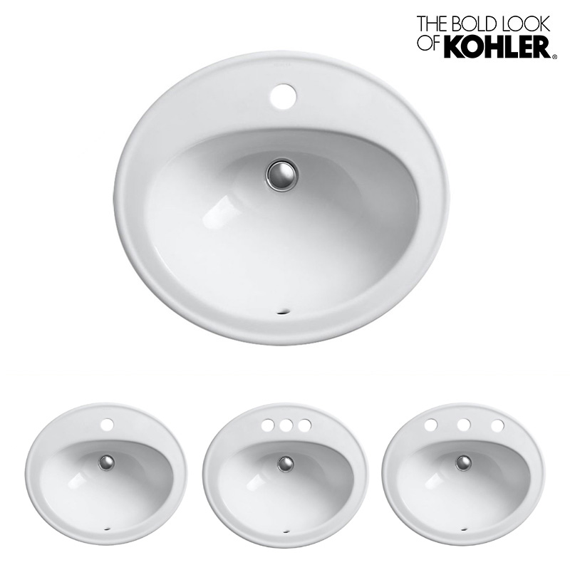 楽天市場 Kohler Pennington ペニントン オーバル洗面器 K 2196 W514 D445 H216 個性派水回りショップ パパサラダ