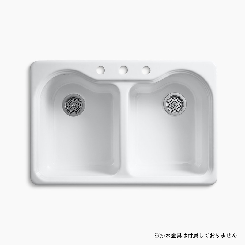 キッチンシンク Kohler 洗面器 Hartland ハートランド 2槽シンク 水栓 ガーデン W8 D559 H244 キッチンシンク Kohler 洗面器 Hartland ハートランド 2槽シンク 水栓 ガーデン W8 D559 H244