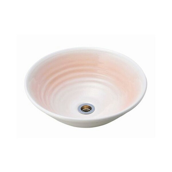 手洗器【美濃焼“雲母”】さくら/sakura（Small,φ320）｜焼物の手洗器。和風の小型洗面ボール