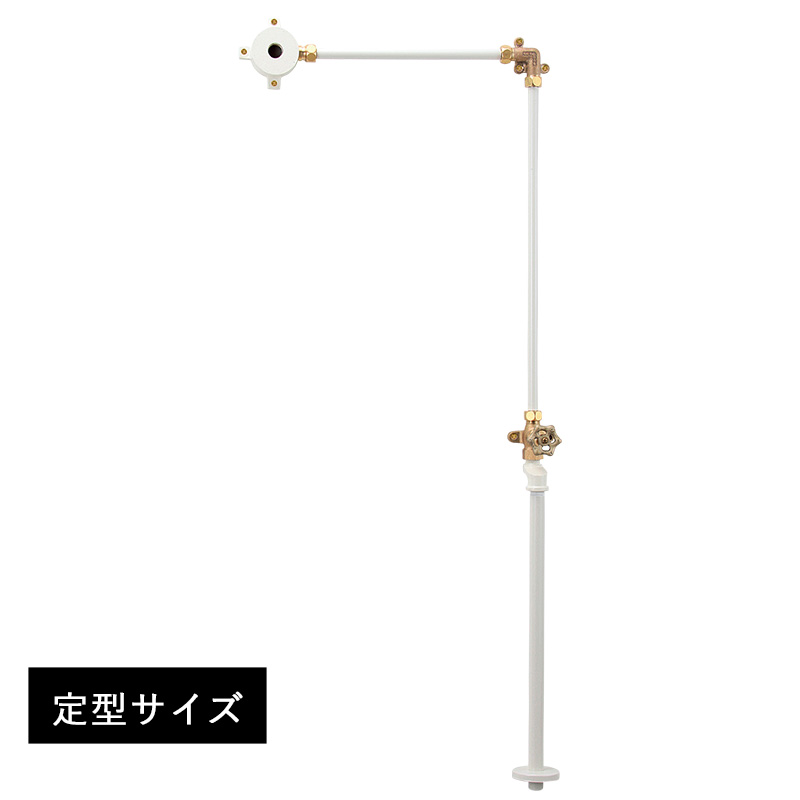 【期間限定特価】オンリーワンクラブ 水栓 エッセンス 外付給水ユニット 定型サイズ ブラス×アンティークホワイト IB4-EP17269|個性派水回りショップ パパサラダ