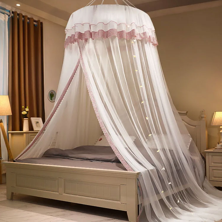 蚊帳 お姫様 お姫様風 かや かわいい インテリア オシャレ ギフト フック付き プレゼント ベビーバル モスキートネット 夏 天蓋カーテン 天蓋蚊帳 春 組立不要 虫除け 蚊取り 蚊帳テント 防止 防虫ネット 最新作の モスキートネット