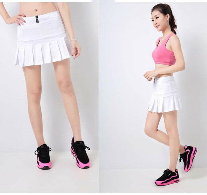 楽天市場 動きやすい レディース ゴルフ おしゃれ キュロットスカート プリーツ テニス ミニ丈 ウエストゴム ボトムス シンプル 無地 送料無料 Apaapa