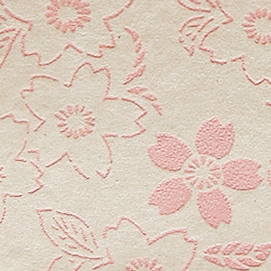 楽天市場 京染和紙 桜柄の和紙はがき 桜 薄ピンク 生成り ３枚入り ペーパーアーツ