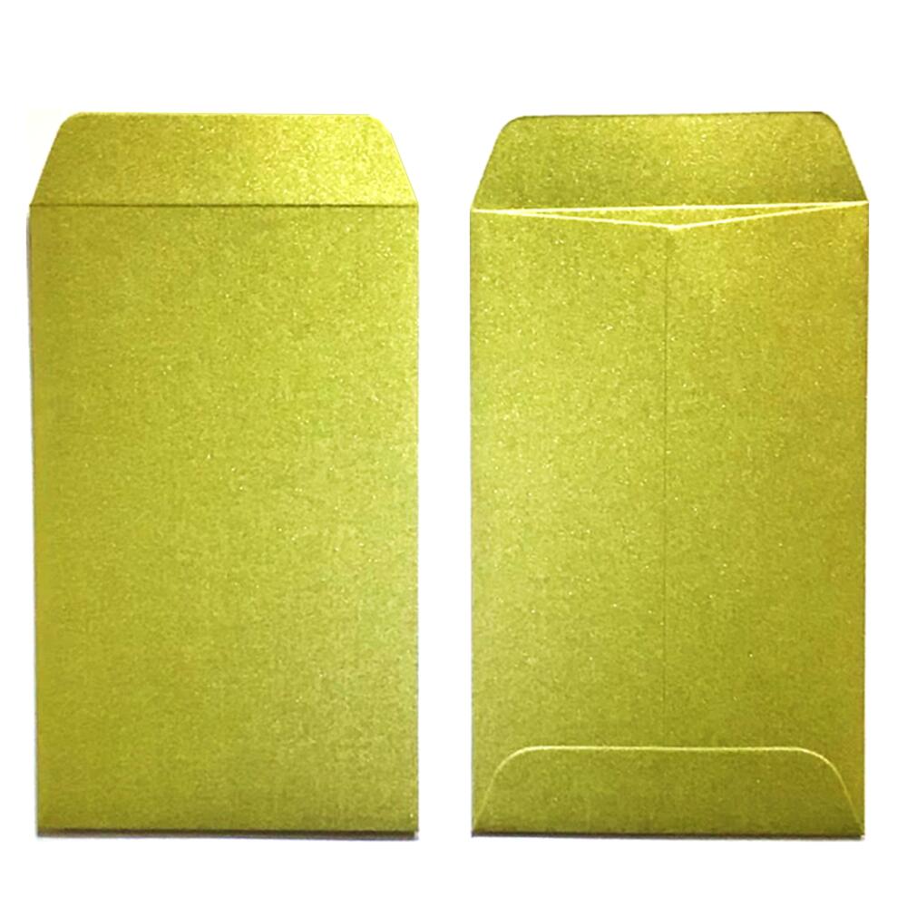 楽天市場】金封筒 5枚 現金封筒 90x205mm 無地封筒 ゴールド 金色 ポチ
