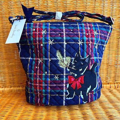 限定1個のみ入荷！ Vera Bradley ヴェラブラッドリー クロスボディバッグ Bucket Crossbody Scottie Dog