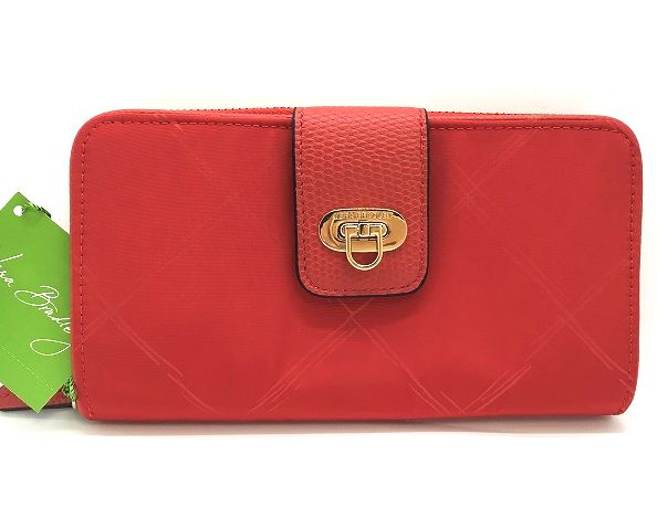 限定1個 Vera Bradley ヴェラブラッドリー 長財布 ポリウォレットPreppy Poly WalletTango Red|Paper freak