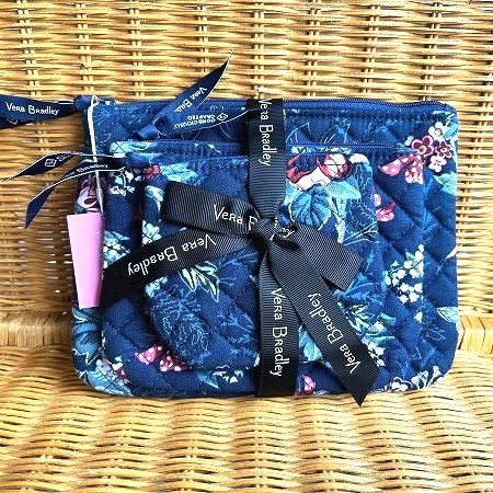 Vera Bradley ヴェラ・ブラッドリー コスメティックトリオ Cosmetic Trio Rose Toile バッグ・小物・ブランド雑貨-レディースバッグ