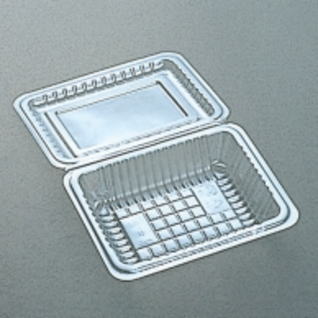 食品容器 フードパック（折蓋タイプ）H-2-B 中浅 168x100x31（蓋高11）mm 1ケース（メーカー直送品）　#4420473 シーピー化成 食品容器 フードパック(折蓋タイプ) H-2-B 中浅 100枚⁄袋