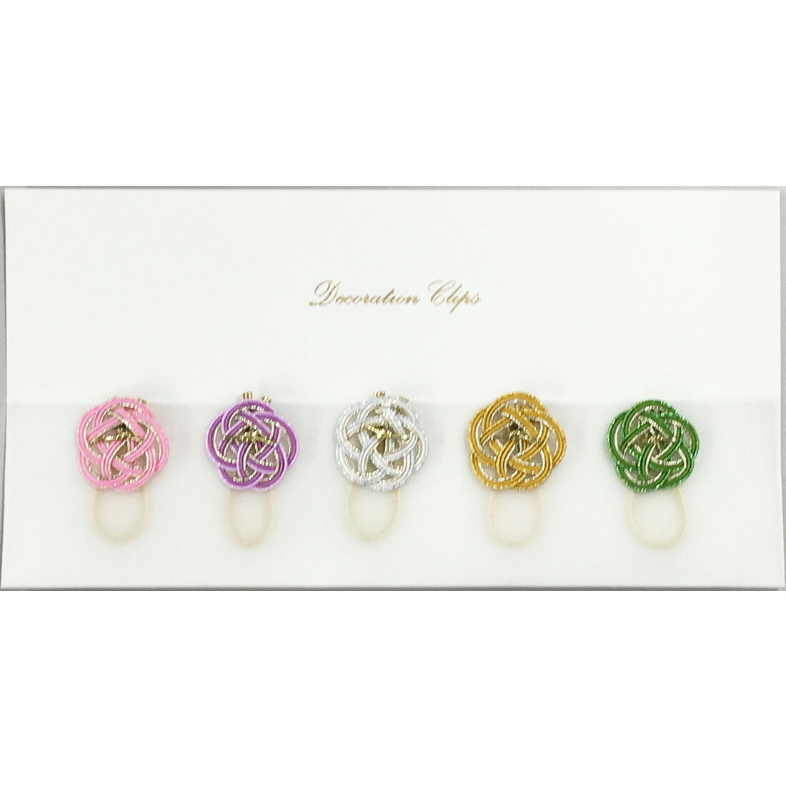 楽天市場 デコレーションクリップ 梅 5個入り5色アソート 水引飾り グラスデコレーション グラスマーカー かわいい おしゃれ 伊予水引 Paper Factory