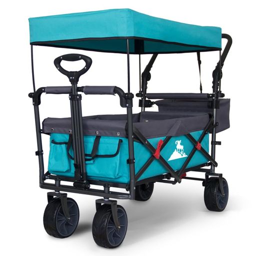 TOPWELL 持ちはこび手押し車 アウトドア手押し車 キャンプカート 大電気容量 120kg 高耐荷重 極太 7糎 ノーパンクタイヤ うち切り付き添い人 折りたたみ式 大屋根付き添い人 持ちはこび手押し車 難民キャンプ 余暇 アウト…