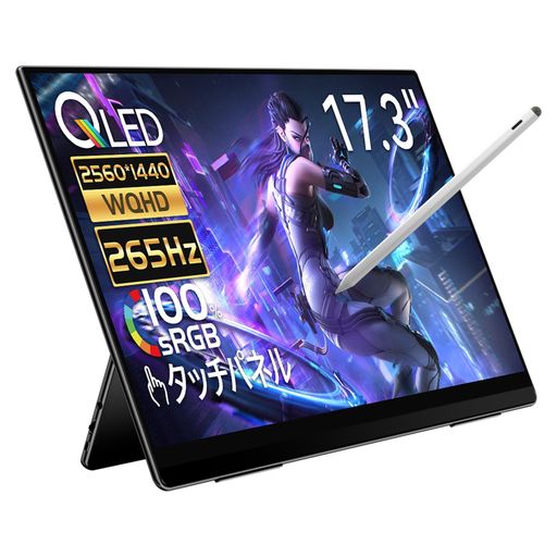 EHOMEWEI可動性管する265サイクル2K17.3inQLEDSwitch2ドック不必要ポータブルモニタータッチペン相応うペンタブゲーミングモニターポータブルモニター2560x1440FreeSync軽さ