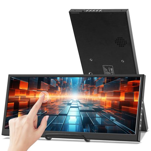 12.3インチタッチスクリーンセカンダリーモニター、IPSストレッチバーLCDトラベルタッチディスプレイ1920 * 720 HDMI USBC、ノートパソコン用モバイルタッチスクリーン、Windows Aida64 GPU CPU RAMモ&hellip;｜papimomo.shop 14,178円
