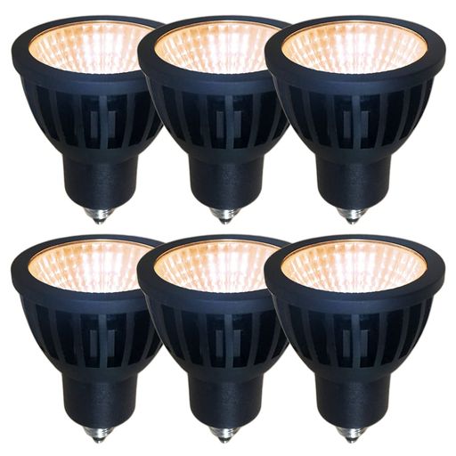 Fwaytechledハロゲン白熱電球e11調光広角60度7Wダイクロハロゲン60W~75W好いかげんに導管軌跡用LED注目の的密閉物の具相応う6個書き割り(白熱電球色好いかげんに(2700K)本体黒(広角60度)E11口金調光相応う)