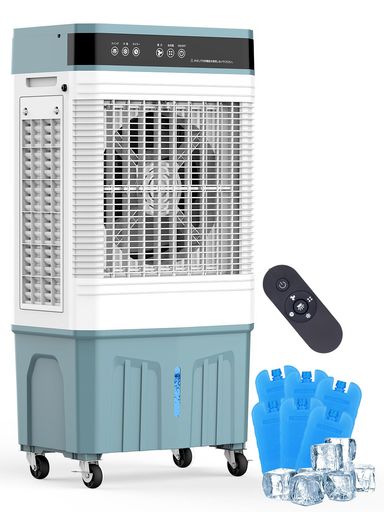 Sugeko 冷風扇 冷風機 業務用【大型気化式・3面ウェットフィルター・40L水タンク】3段階風量 冷風/自然風/スイングモード 加湿 空気清浄 工事不要 大型冷風機 上から給水 12時間切タイマー …|papimomo.shop