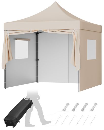 CYFIE タープテント 3mx3m サイドシート4枚付|papimomo.shop