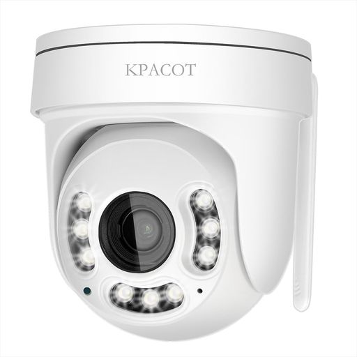 【光学5倍ズーム・自動追尾・夜間カラー撮影】KPACOT ドーム型 防犯カメラ 屋外 ワイヤレス/wifi 500万画素 監視カメラ 屋内 動体検知 AI人体検知 POE給電カメラ ptz ネットワークカメラ 無線/&hellip;｜papimomo.shop