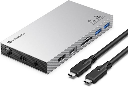 USB Cドッキングステーション、Yottamaster 10-in-1 USBハブ Type-c、USBハブ タイプC 4K HDMI付き、イーサネット、3 USB3.1、1 USB3.1 Type-C、SD/TF|papimomo.shop