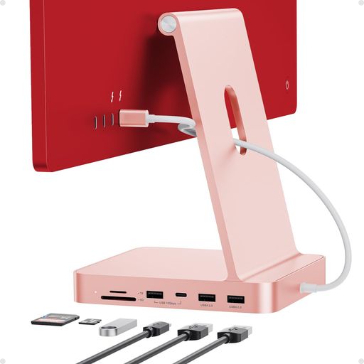 PULWTOP 7 イン 1 USB-C ハブ iMac 24 インチ 2021/2023 専用 M1/M3 アクセサリー M.2 NVMe SSD スロット搭載 (SSD 含まない) 1 x USB-C 3.2 Gen 2, 1 x USB-A 3.2|papimomo.shop