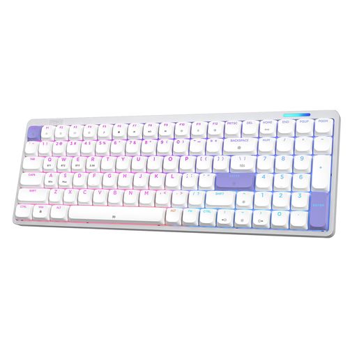EPOMAKER Luma100 ロープロファイルアルミ製メカニカルキーボード 薄型ワイヤレスゲーミングキーボード テンキー付き 三つの接続方法|papimomo.shop